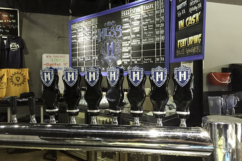 CALIFORNIA San Diego Beer Coaster ~^~ MIKE HESS Brewing ~ North Park & Miramar 